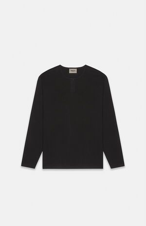 Fear Of God - FOG Black Thermal Long Sleeve Henley T-Shirt | PacSun