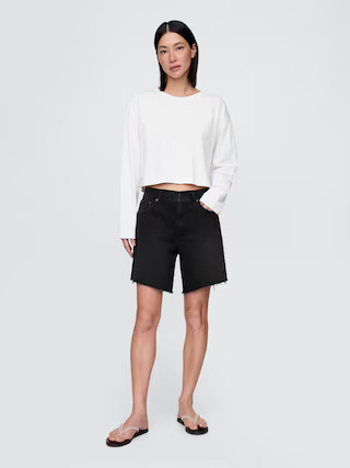 8" Mid Rise '90s Loose Denim Bermuda Shorts | Gap (US)