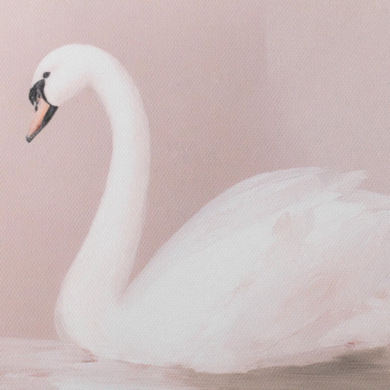 My Texas House Floating Swan Pink 11" x 14" Coastal Framed Wall Art | Walmart (US)