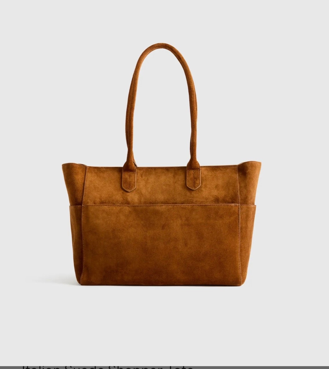 The perfect suede tote that everybody loves. I haven’t swapped it out for a few months now. 
Suede fall fall bag 