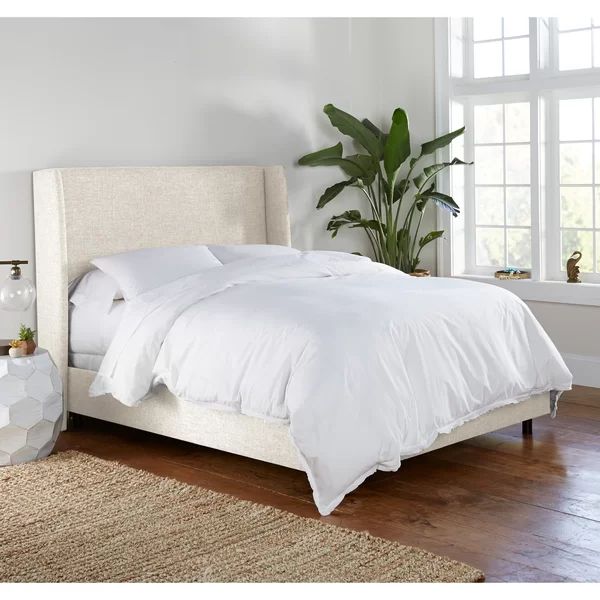 King Zuma White Alrai Upholstered Standard Bed | Wayfair North America