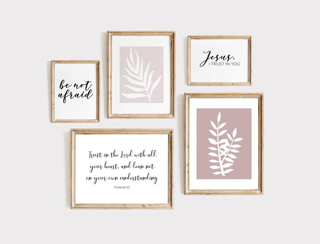 Faith Printables, Gallery Wall Printables, Collage Printables, Jesus I Trust in You Printable, Be... | Etsy (US)