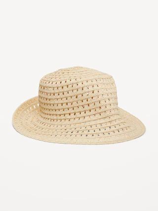 Straw Bucket Hat for Girls | Old Navy (US)