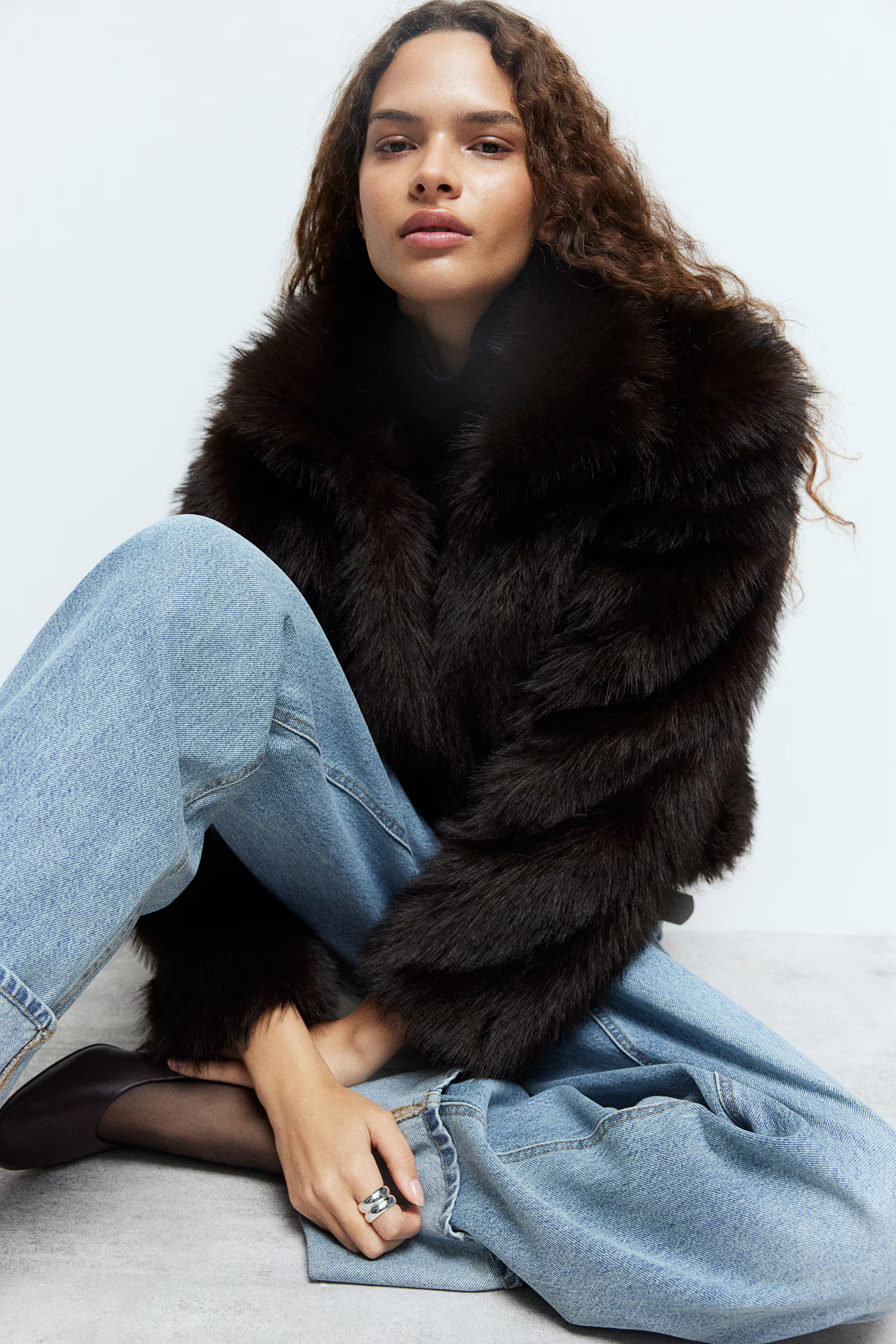 Cropped fluffy jacket | H&M (UK, MY, IN, SG, PH, TW, HK)