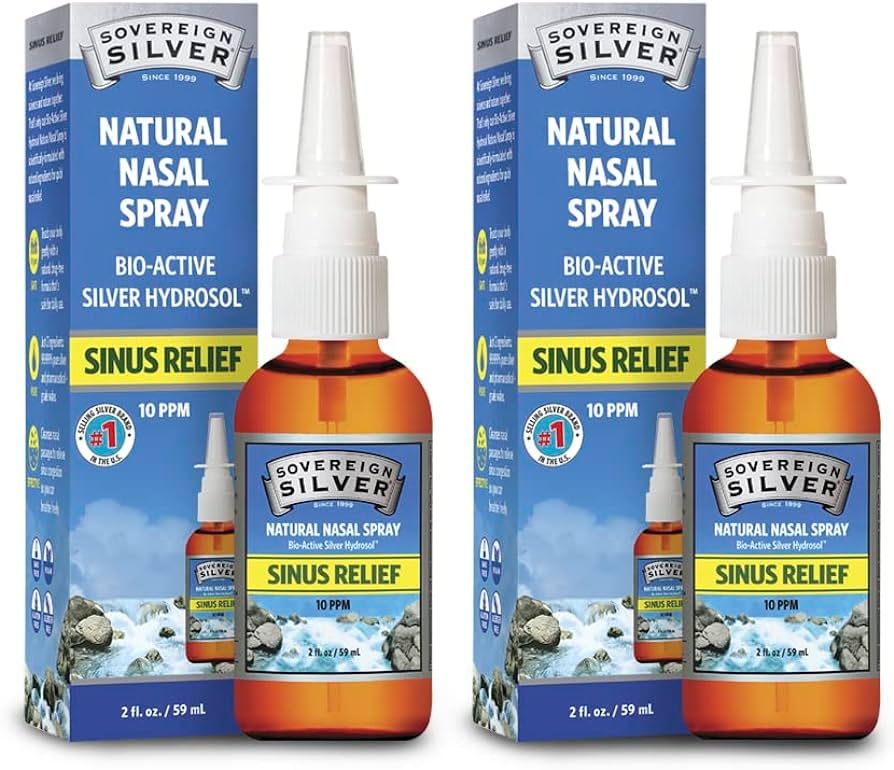 Sovereign Silver Bio-Active Colloidal Silver Hydrosol for Immune Support - 10ppm - 2oz - Nasal Sp... | Amazon (US)