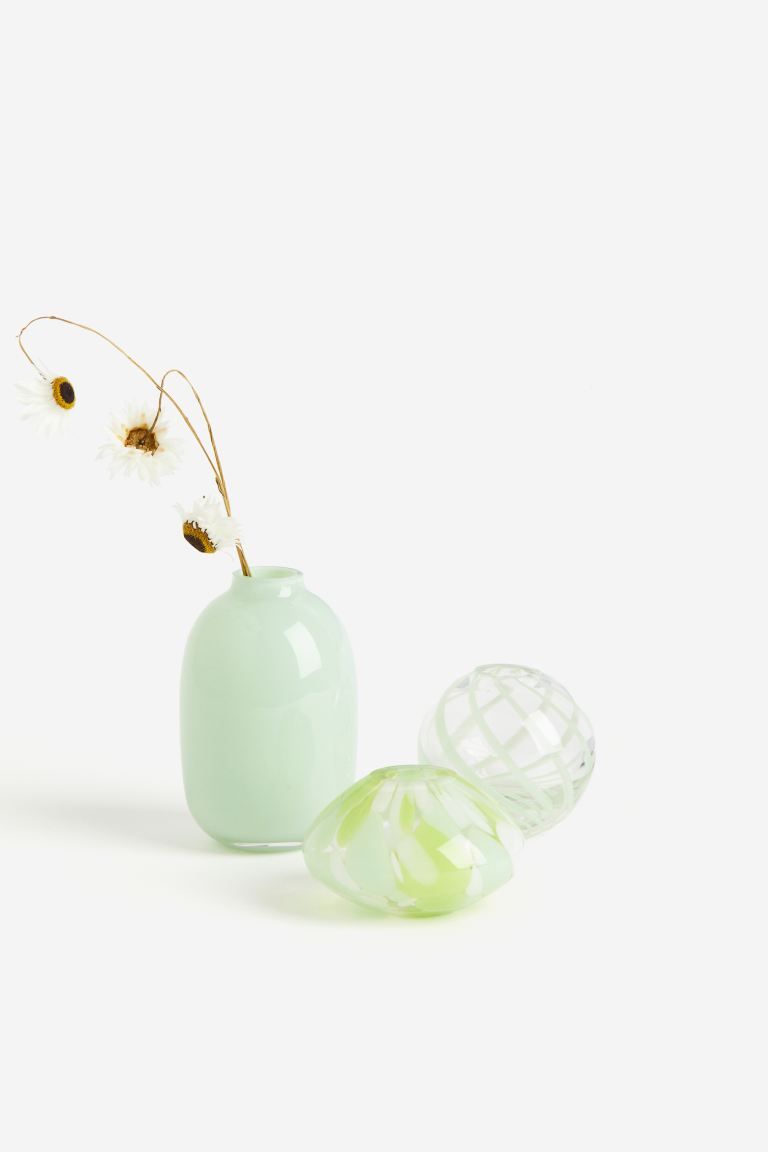 3-pack Glass Mini Vases | H&M (US + CA)