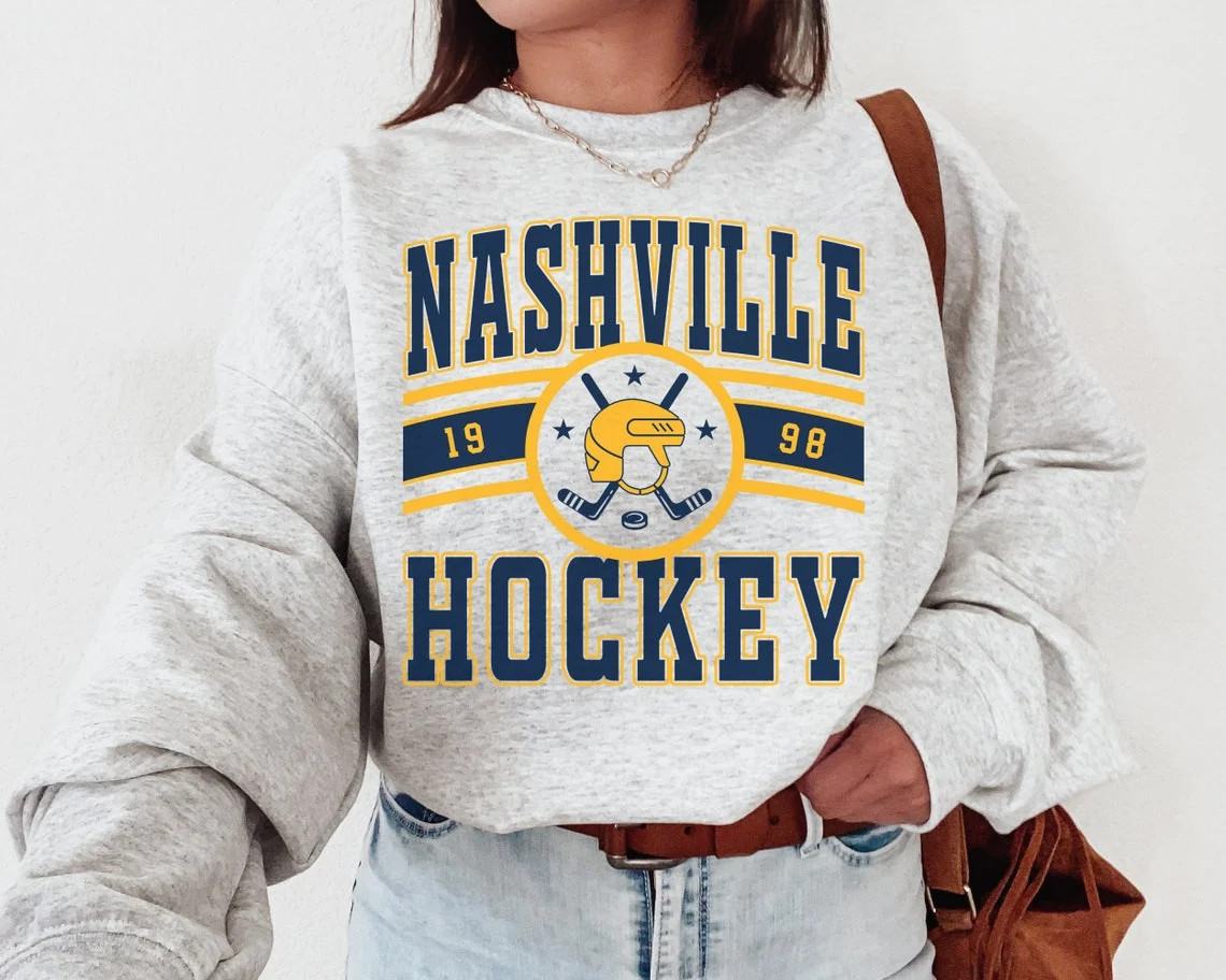 Nashville Predator, Vintage Nashville Predator Sweatshirt \ Shirt, Predators Sweater, Predator Sh... | Walmart (US)