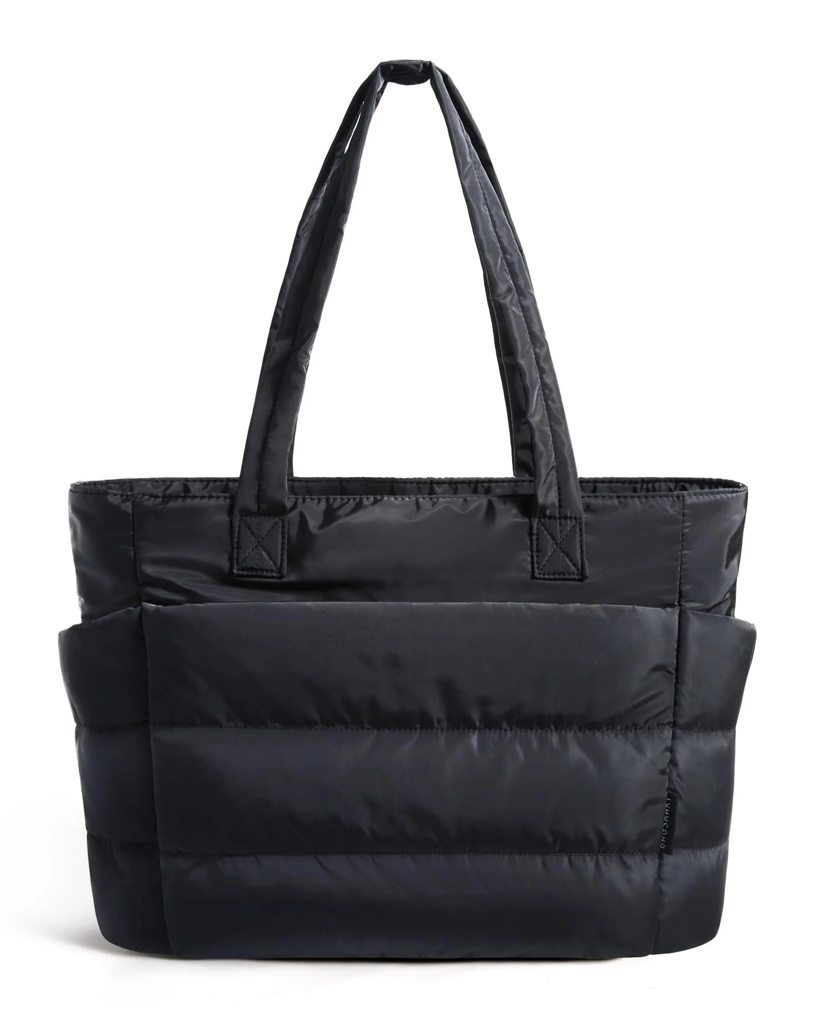 BAGSMART Tote Bag for Women, Lightweight Puffy Tote Bag for Travel, Work, Beach, Gym, Shop, Black | Walmart (US)