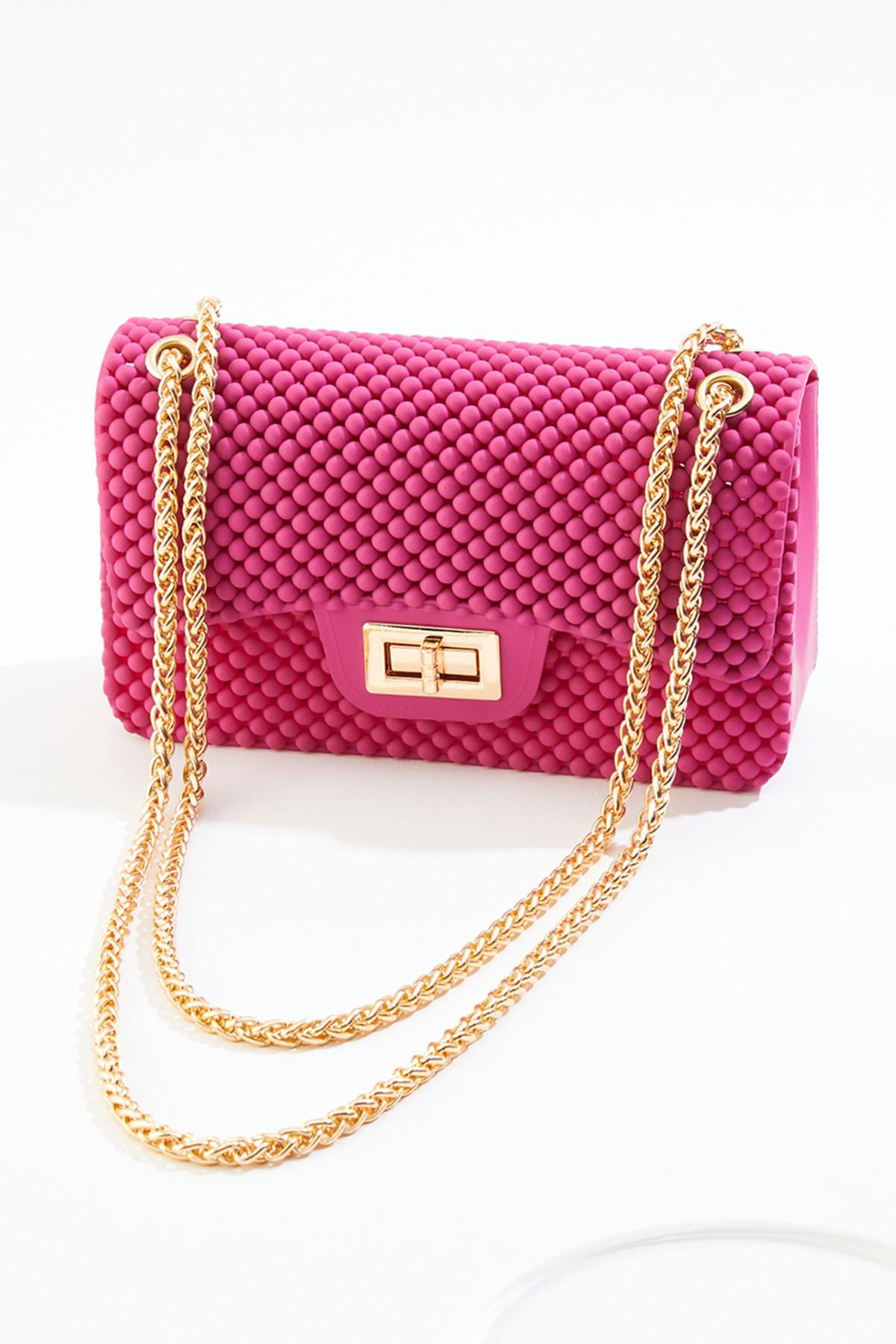 Solid Bubble Texture Jelly Crossbody | Cato Fashions