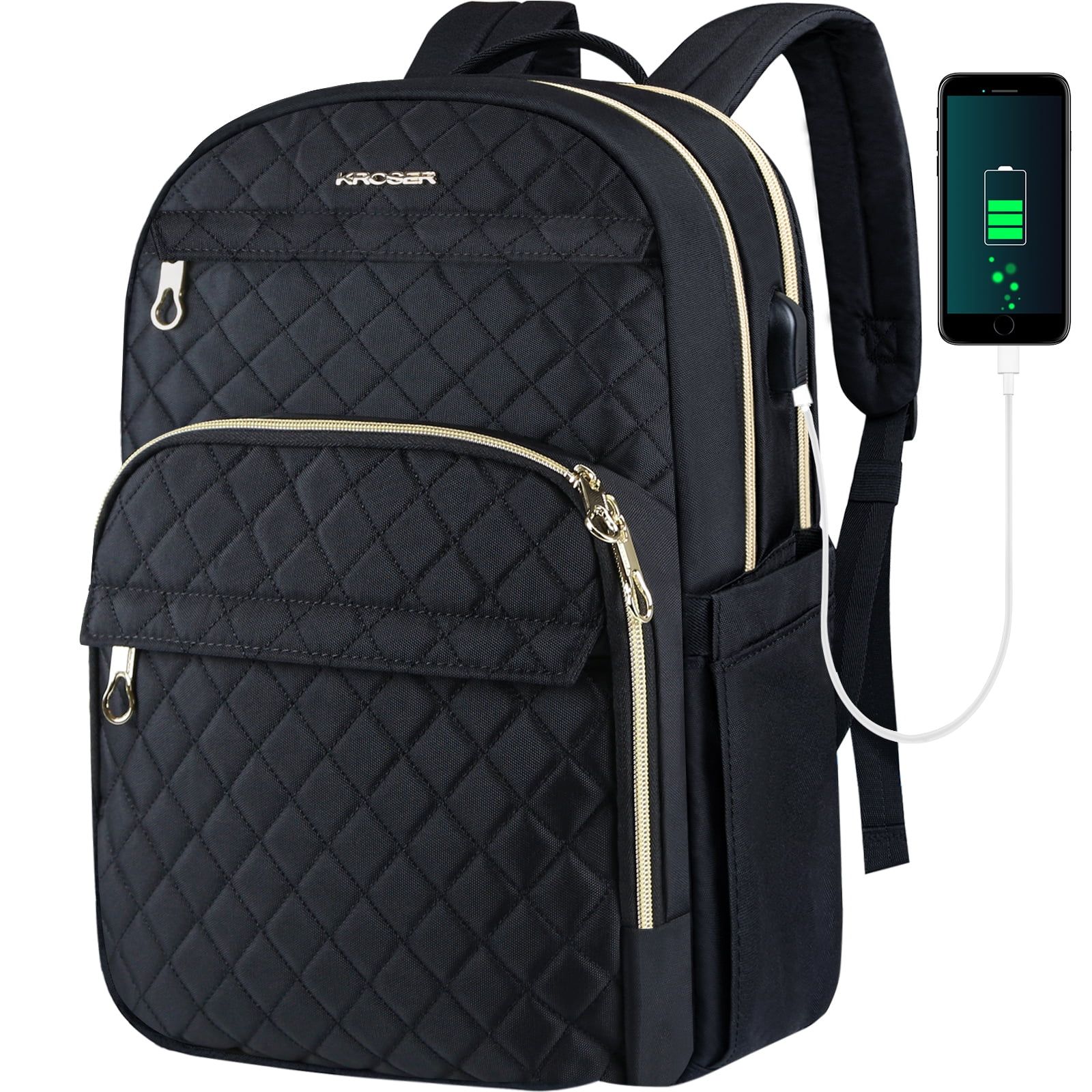KROSER 15.6"Laptop Backpack Computer Work Laptop Backpacks Travel Bags Daypacks With USB PORT for... | Walmart (US)