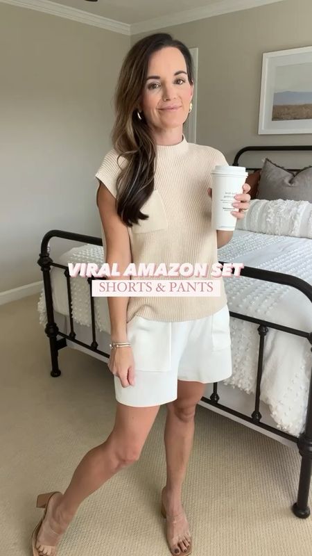 Viral Amazon set 👏🏼 

I’m wearing size small in both sets. Fits true to size. I’m 5’3 for reference. They both come in multiple colors. 

#casualstyle #outfitideasforyou #comfyoutfits #amazonfashion #affordablestyle #affordablefashion #momoutfit #onthego #getreadywithme #springfashion #springstyle #neutraloutfit #basic #explorepage #30something #letsbefriends #sets #save 

#LTKfindsunder50