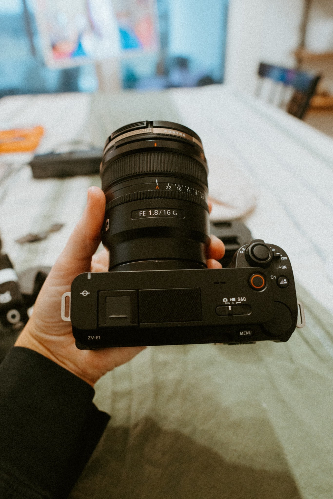 A new camera purchase : the Sony zv-e1 with a 16 mm lens and the brand new polar pro portra filter 