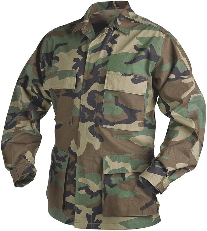 Military Men's 100% Cotton Rip Stop BDU Shirt, Made in USA | Amazon (US)