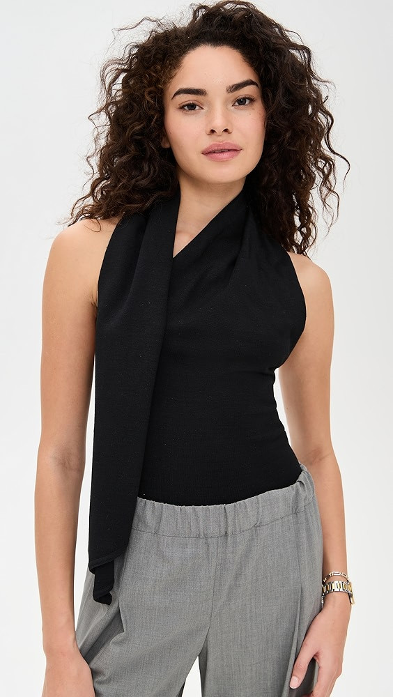 Pixie Market Neck Tie Knit Top | Shopbop | Shopbop
