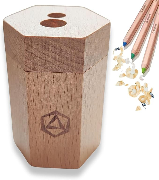 Stockmar Dual Pencil Sharpener FSC Lime Wood for Thin and Thick Pencils - Triangular and Hexagona... | Amazon (US)