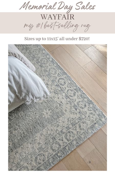 Wayfair Memorial Day sale! My best selling wool rug comes in many sizes up to 11x15’ and all under $720!

#LTKHome #LTKStyleTip #LTKSaleAlert