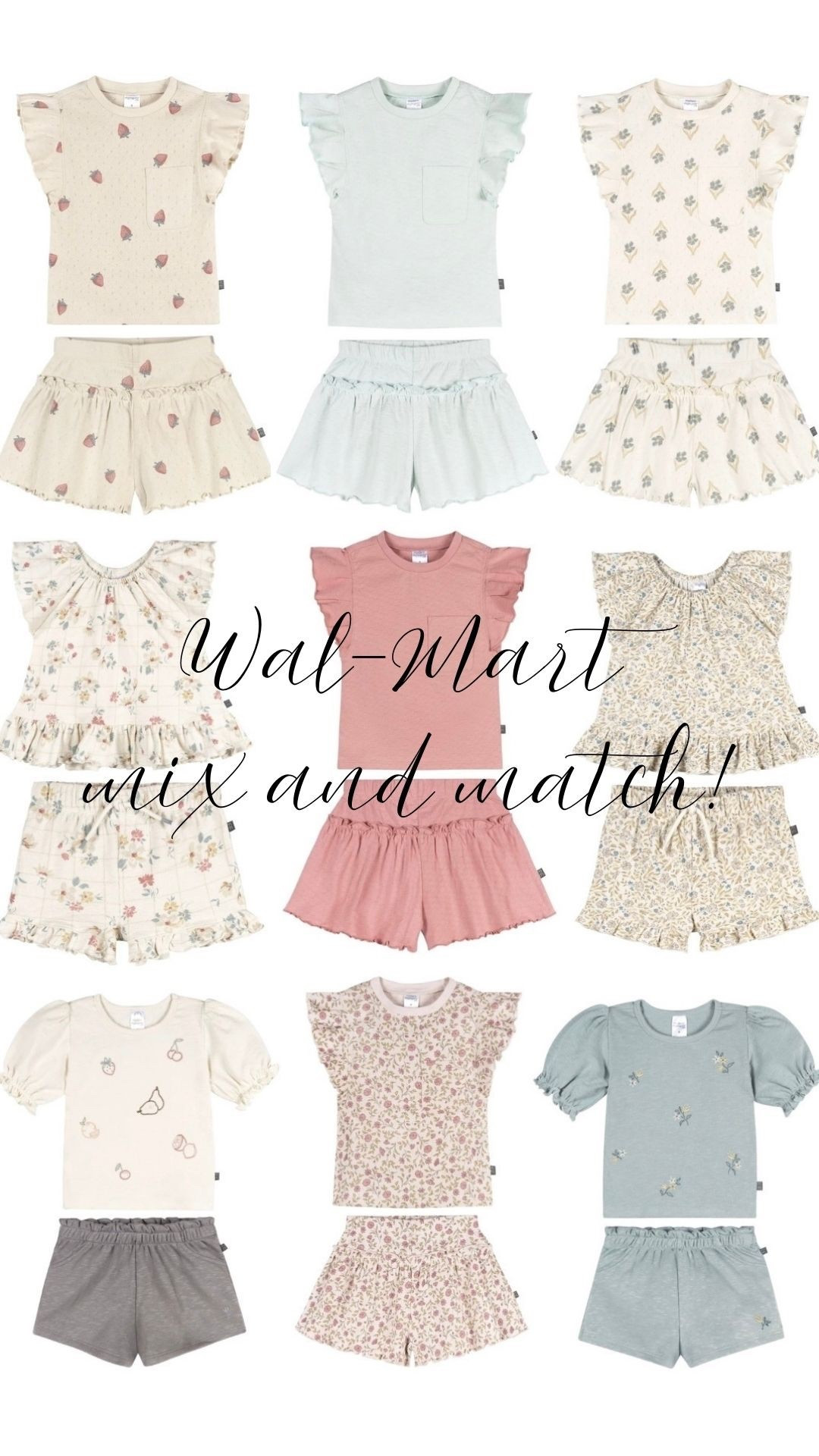 New Wal-Mart spring and summer mix and match shirts and shorts! . #walmartfind #walmartfashion #kidfashion #toddleroutfits #babyclothes #girlmom #springoutfit 

#LTKKids #LTKootd #LTKmomlife

#LTKKids #LTKootd #LTKmomlife