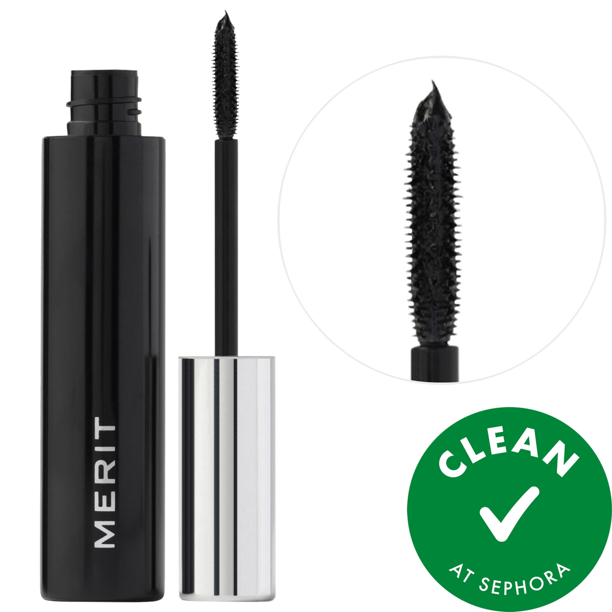 MERIT Clean Volume - Volumizing Tubing Mascara Black 0.24 oz/7 mL | Sephora (US)