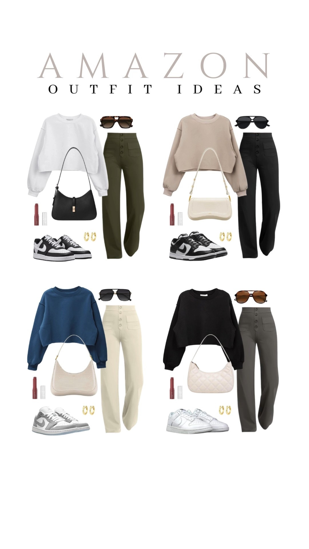 These outfits are perfect for looking cute and staying comfortable!
cropped sweatshirt, cute hobo bag, straight leg pants, casual look, vacation style, winter style, makeup must have, beauty favorite, winter outfit, functional bag, amazon fashion, affordable style

#LTKSeasonal #LTKFindsUnder50 #LTKU