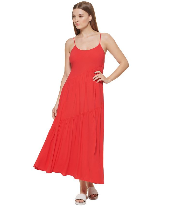 DKNY Women's Cami-Drape Maxi Dress & Reviews - Dresses - Women - Macy's | Macys (US)