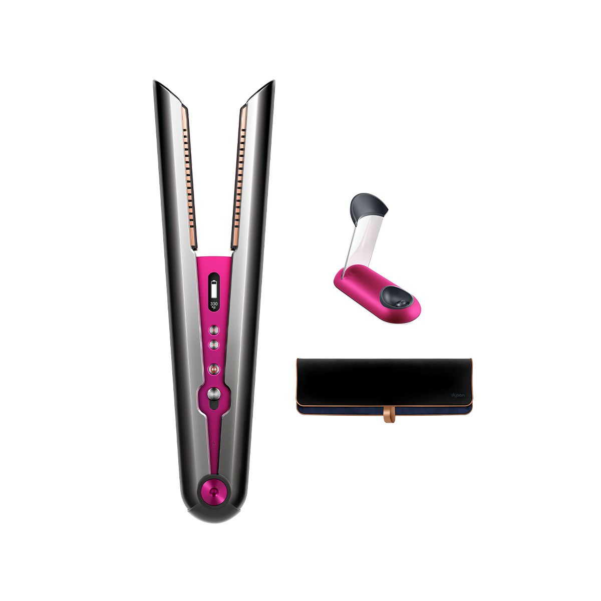 Dyson Corrale™ hair straightener (Black Nickel/Fuchsia) | Dyson (US)