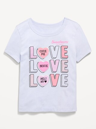 Fitted Short-Sleeve Licensed Graphic T-Shirt for Girls | Old Navy (CA)