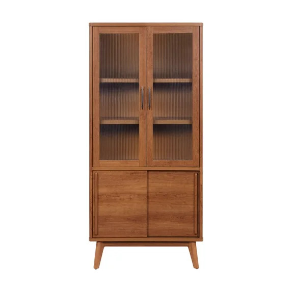 Better Homes & Gardens Greyson China Cabinet, Acorn Finish | Walmart (US)