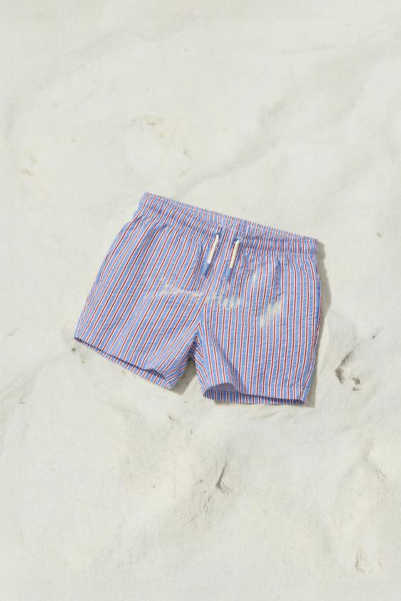 1-6 YEARS / STRIPED SWIM SHORTS | Zara US