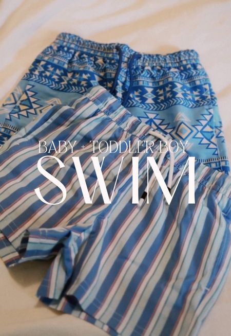 Amazon baby + toddler boy swim! These are so so good - I usually go down one size but I like my boys in short shorts 😂 

#LTKfamily #LTKbaby #LTKkids