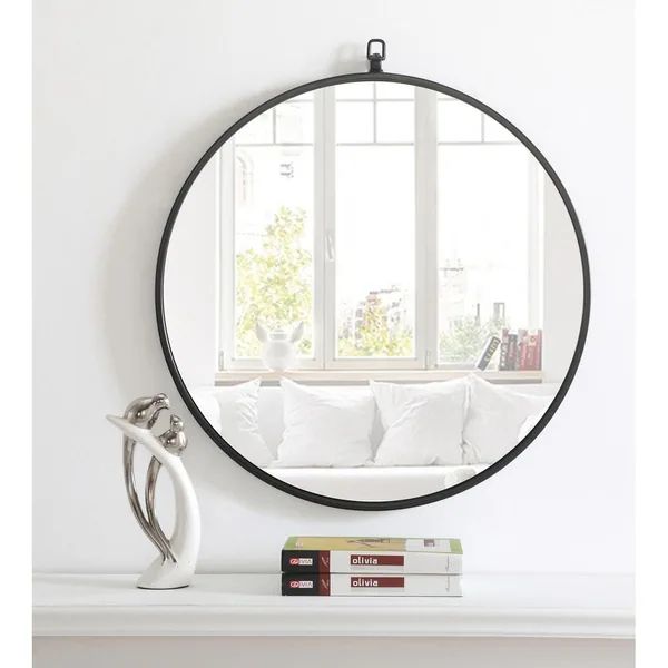 Carson Carrington Labbemala Metal Frame Round Mirror | Bed Bath & Beyond