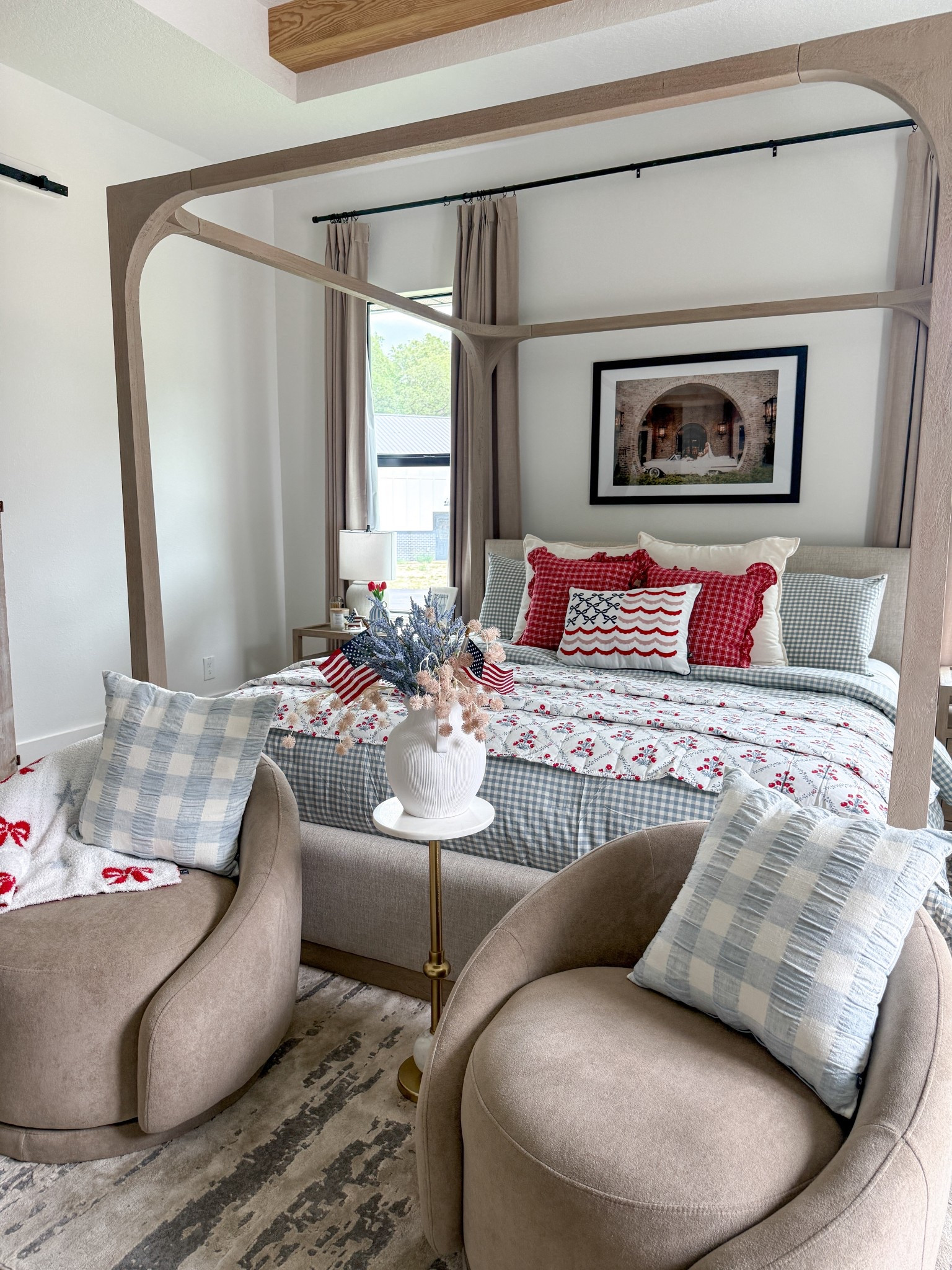 Memorial Day/ Fourth of July bedding! 
