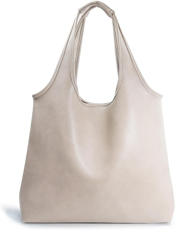 HOXIS Women's Hobo Bag Soft Vegan Leather Tote Oversized Slouchy Handbag for Shopping,Weekender,W... | Amazon (US)