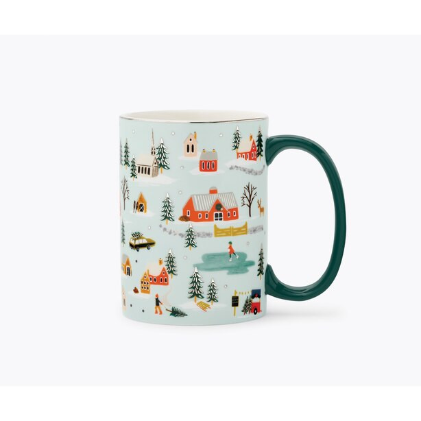 Porcelain Mug, Holiday Village | Indigo (CA)