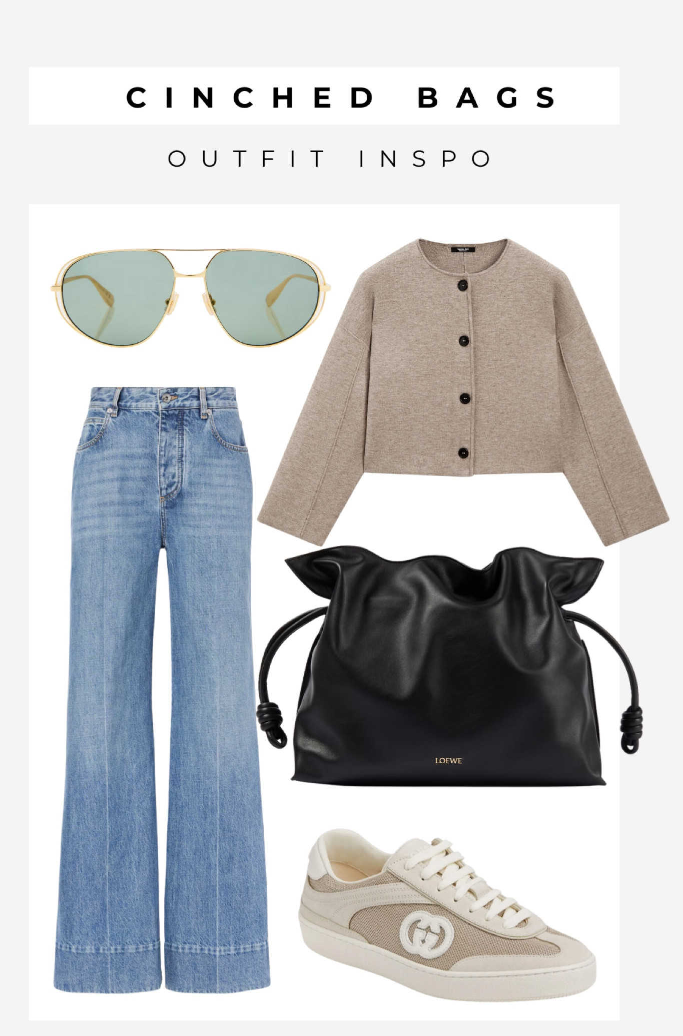 Cinched bags are an effortless vibe right now. The Loewe Flamenco bag is a favourite teamed with a neutral on-trend outfit. 

#LTKSeasonal #LTKItBag #LTKMostLoved