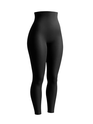 SHAPERMINT High Waisted Tummy Control Compression Leggings for Women - Petite to Plus Size Womens Leggings Non See Through Black | Amazon (US)