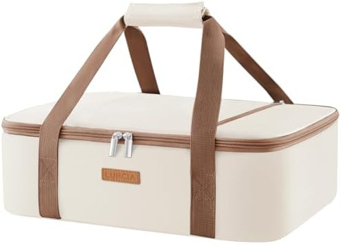 LUNCIA Insulated Casserole Carrier for Hot or Cold Food, Lasagna Lugger Tote for Potluck Parties/... | Amazon (US)