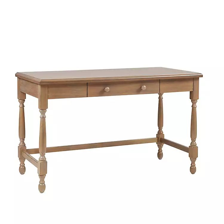 Martha Stewart Natural Wood Turned Legs Desk | Kirkland's Home