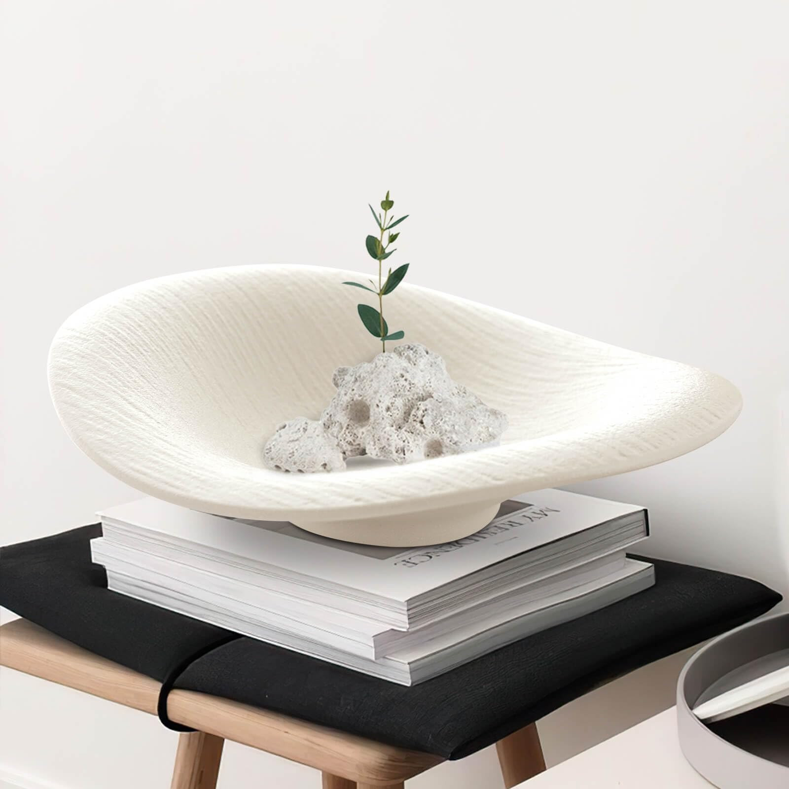 Decorative Bowl, 10 in Fruit Bowl for Kitchen Counter, Ceramic Centerpiece Bowl for Home Decor, M... | Amazon (US)