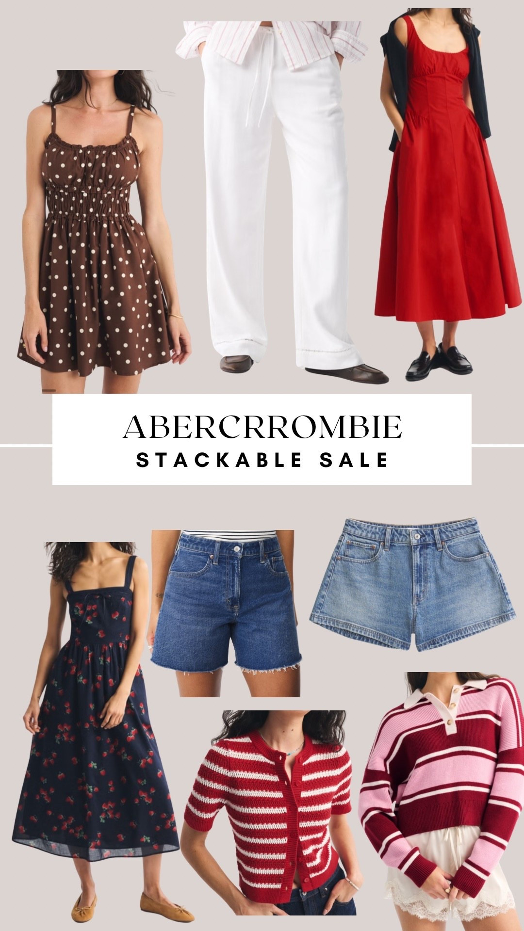 Abercrombie stackable sale. Code SUITEAF Vacation outfits. 

#LTKSaleAlert