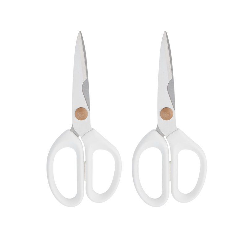 Beautiful 2-piece Take Apart All-Purpose Stainless Steel Shears in White - Walmart.com | Walmart (US)