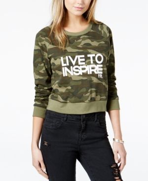Boy Meets Girl. Cotton Live To Inspire Cropped Sweatshirt | Macys (US)