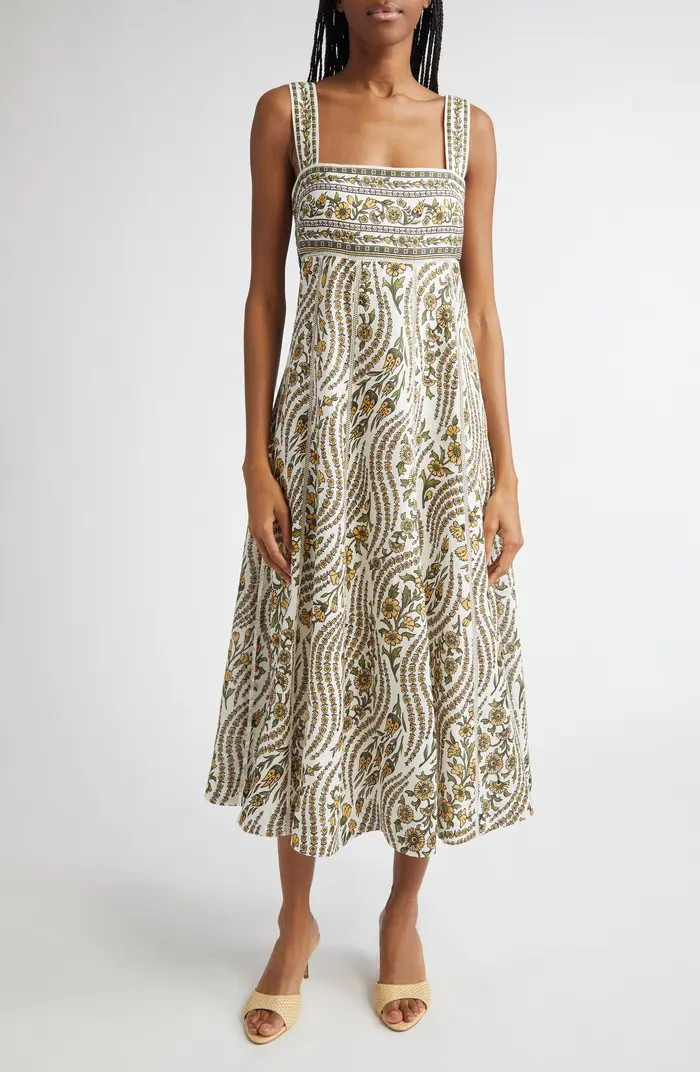 Rye Floral Linen Midi Sundress | Nordstrom