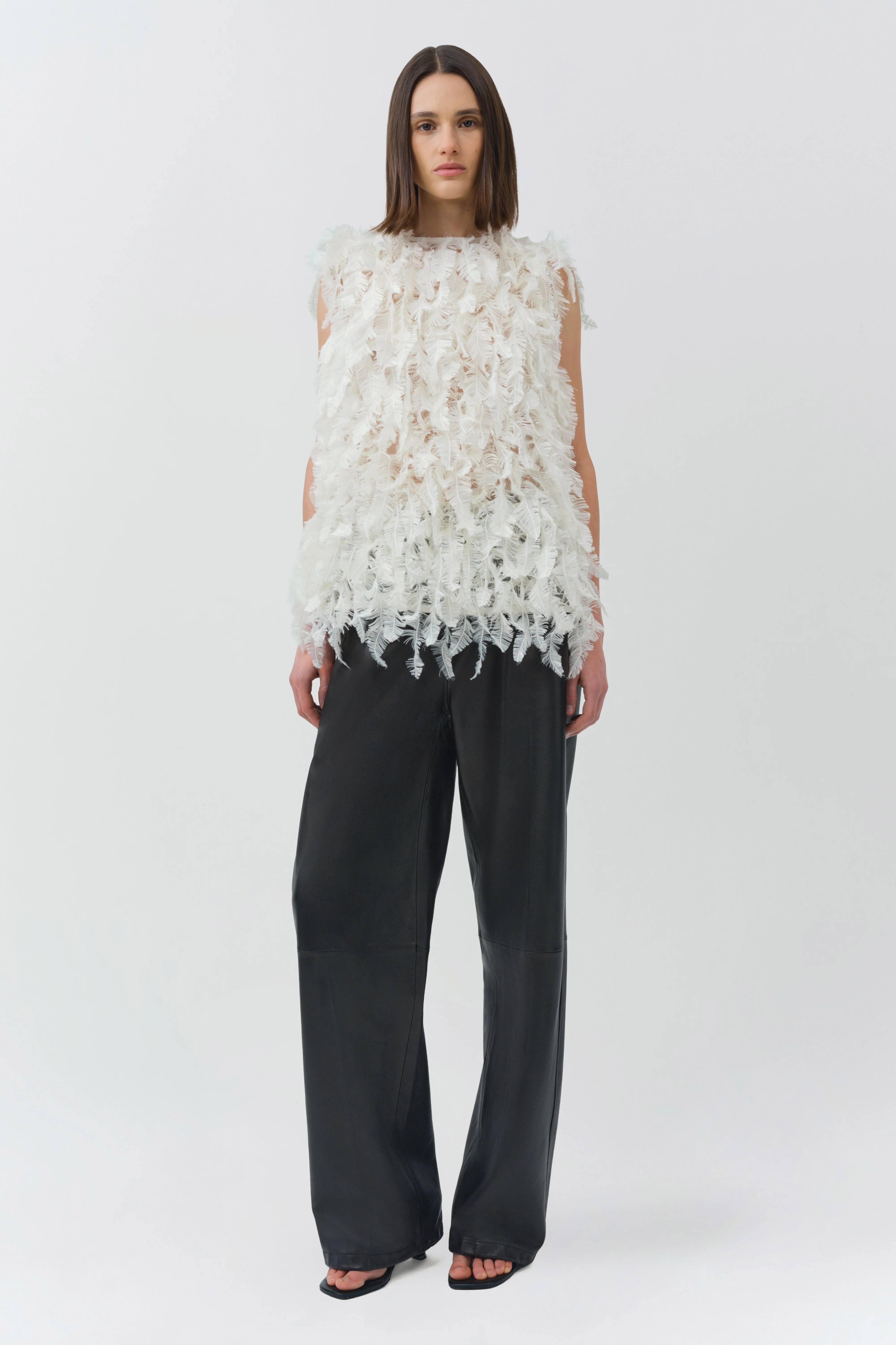 Fei Feathery Satin Top | Simkhai