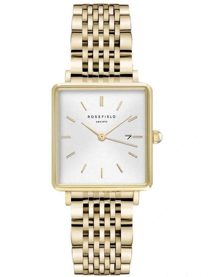 RosefieldThe Boxy 26mm Gold Watch QWSG-Q09 | Myer