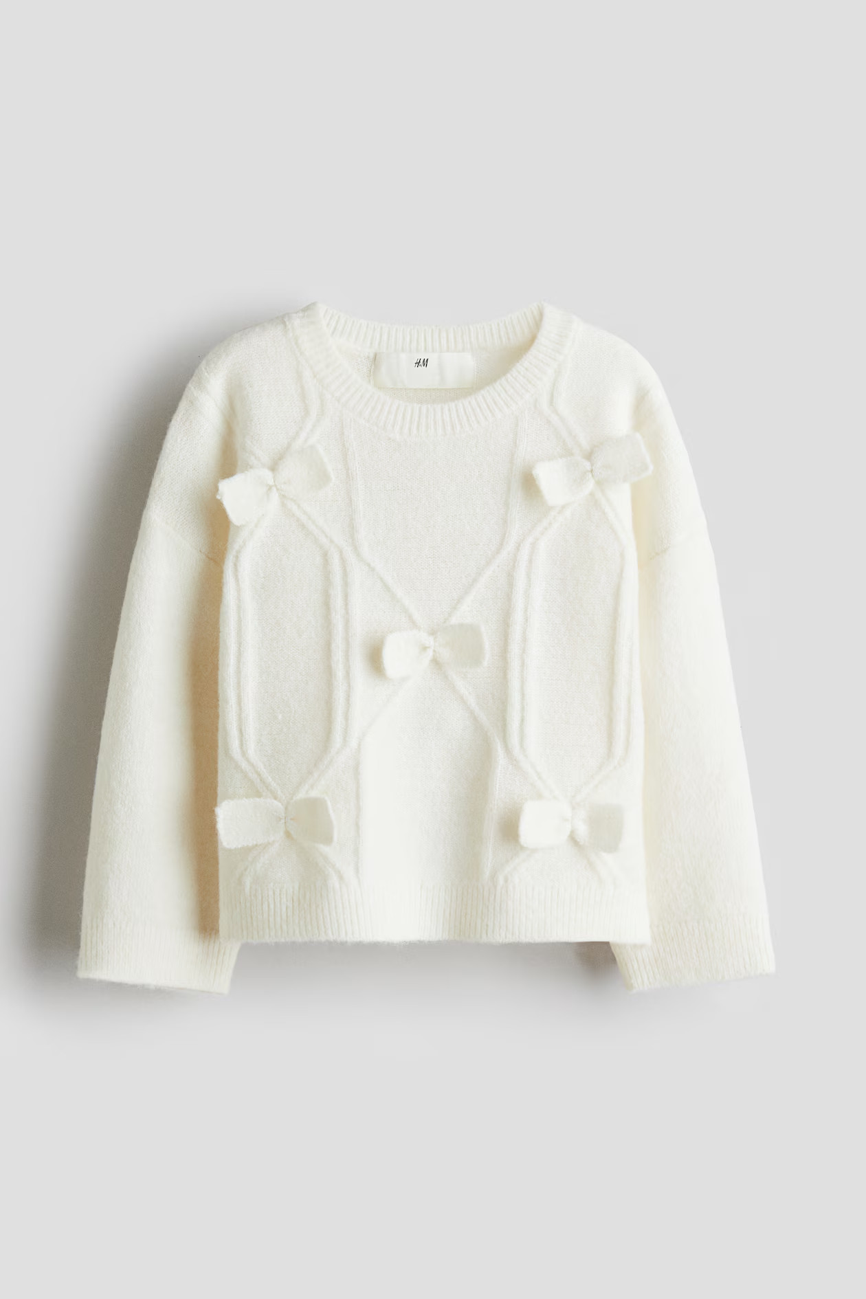 Bow-Detail Knit Sweater | H&M (US + CA)
