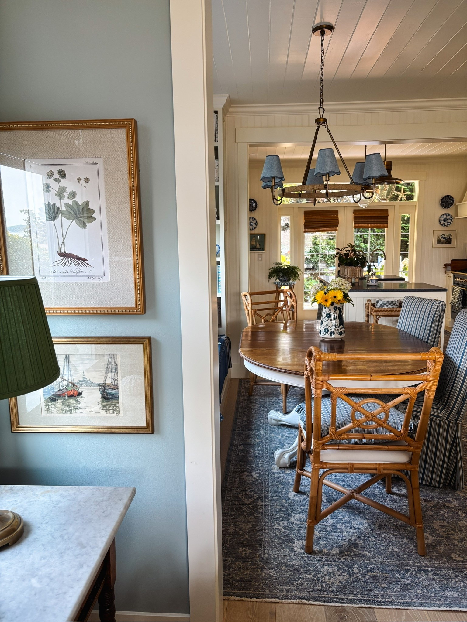 Botanical art, dining room chandelier and shades, blue rug, bamboo blinds and more

#LTKSaleAlert #LTKHome #LTKSeasonal
