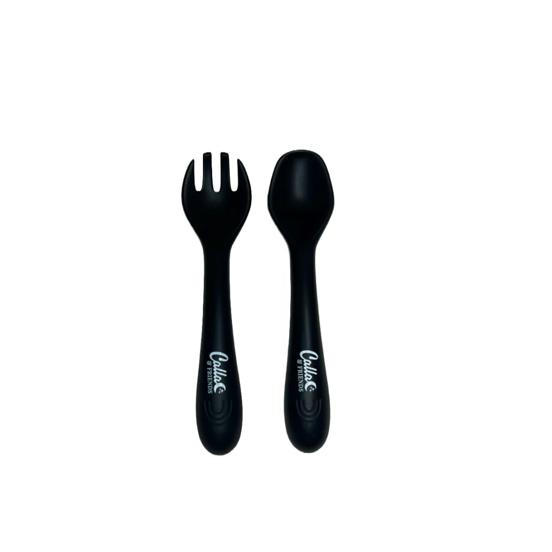 BLACKOUT COLLECTION My First Silicone Utensils | Calla and Friends