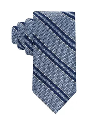 Tommy Hilfiger Men's Textured Stripe Tie, Light Blue | Belk