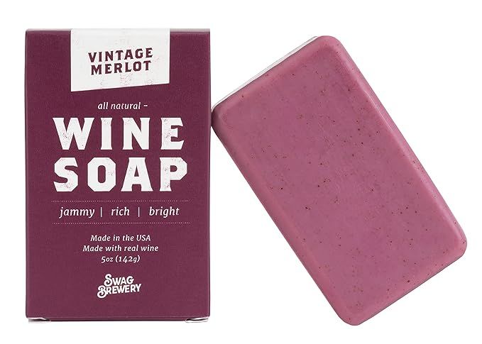 Vintage Merlot WINE SOAP | Great Gift for Women, Birthdays, Wives, Men, and All Wine Lovers | All... | Amazon (US)