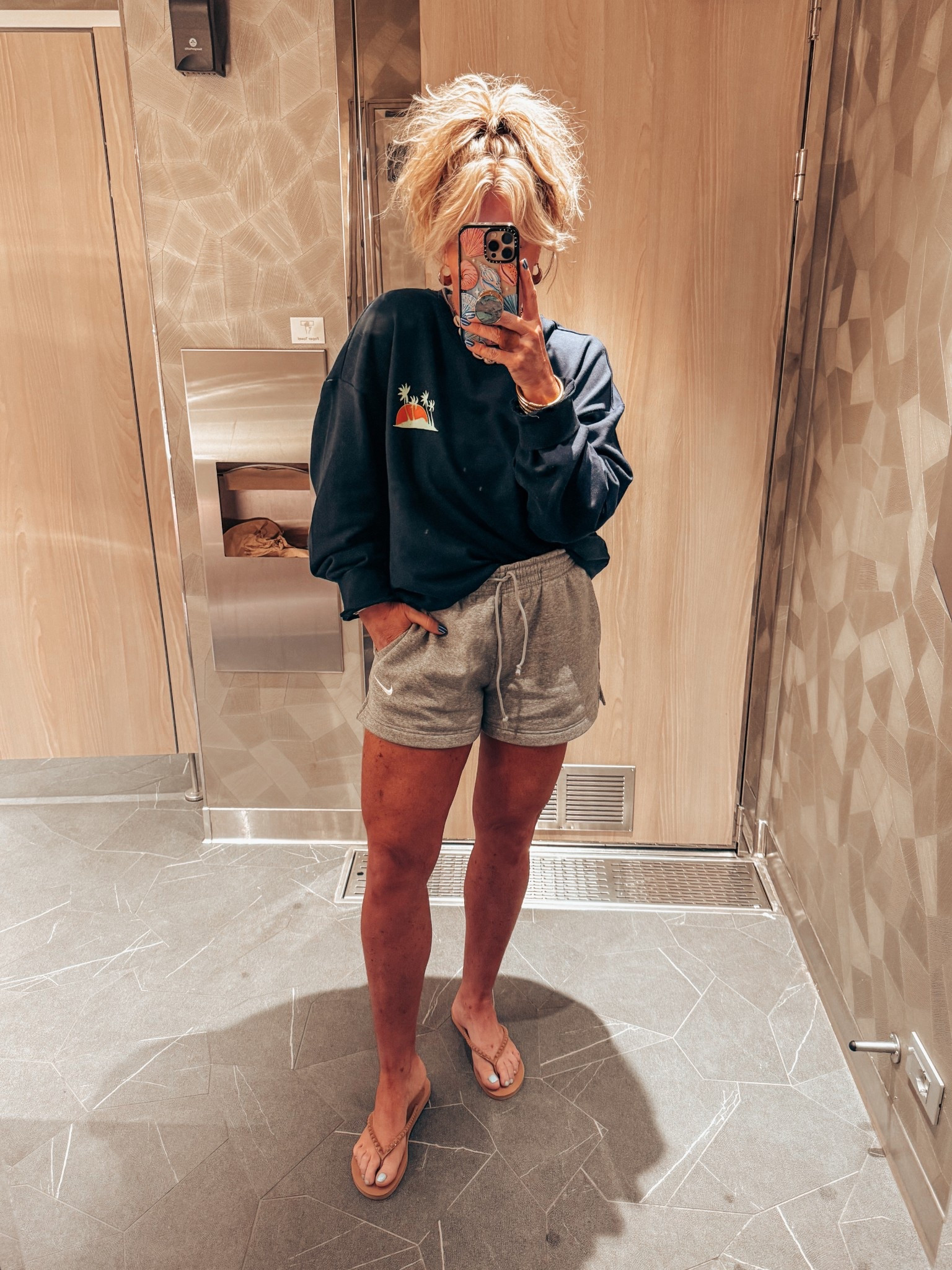 My breakfast fit 🌴
Sweatshirt - men’s L
Nike shorts - M
Flip flops - true to size 


#LTKOver40 #LTKFindsUnder50 #LTKStyleTip